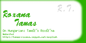 roxana tamas business card